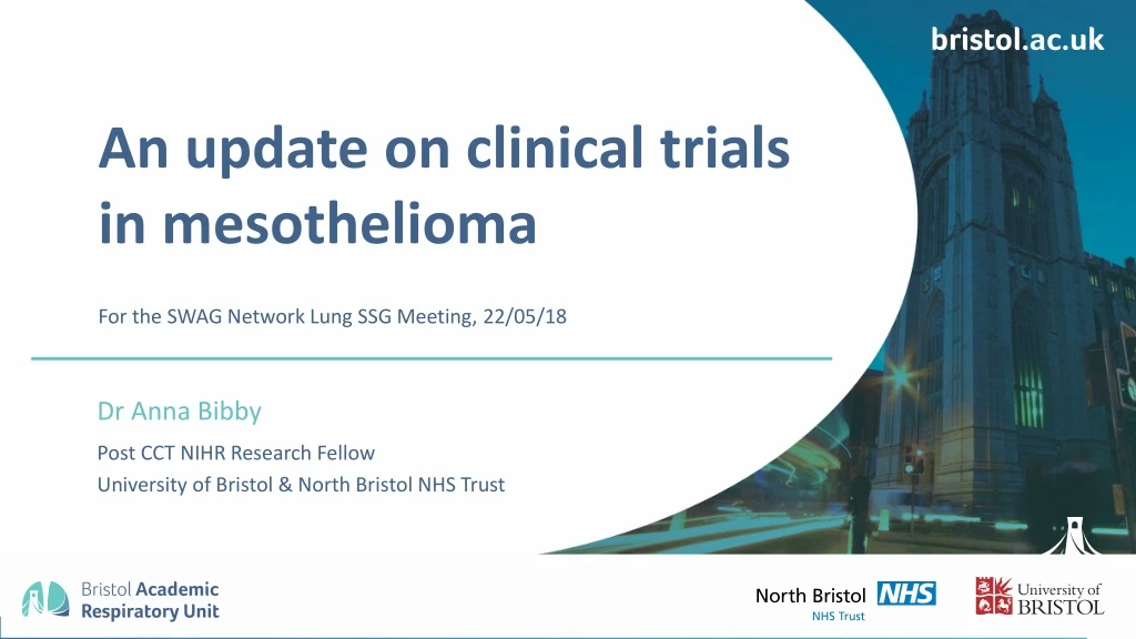 an update on clinical trials in mesothelioma