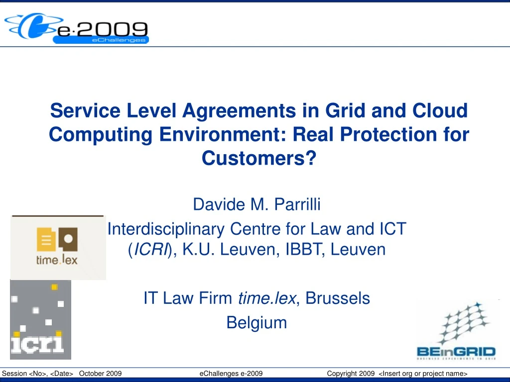 service level agreements in grid and cloud computing environment real protection for customers