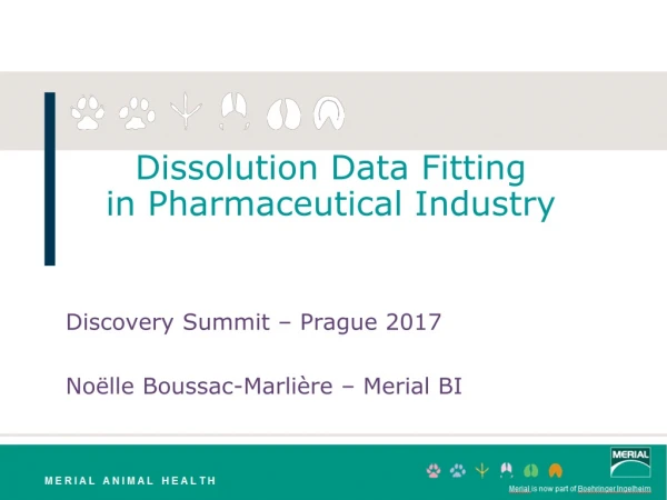 Dissolution Data Fitting in P harmaceutical Industry
