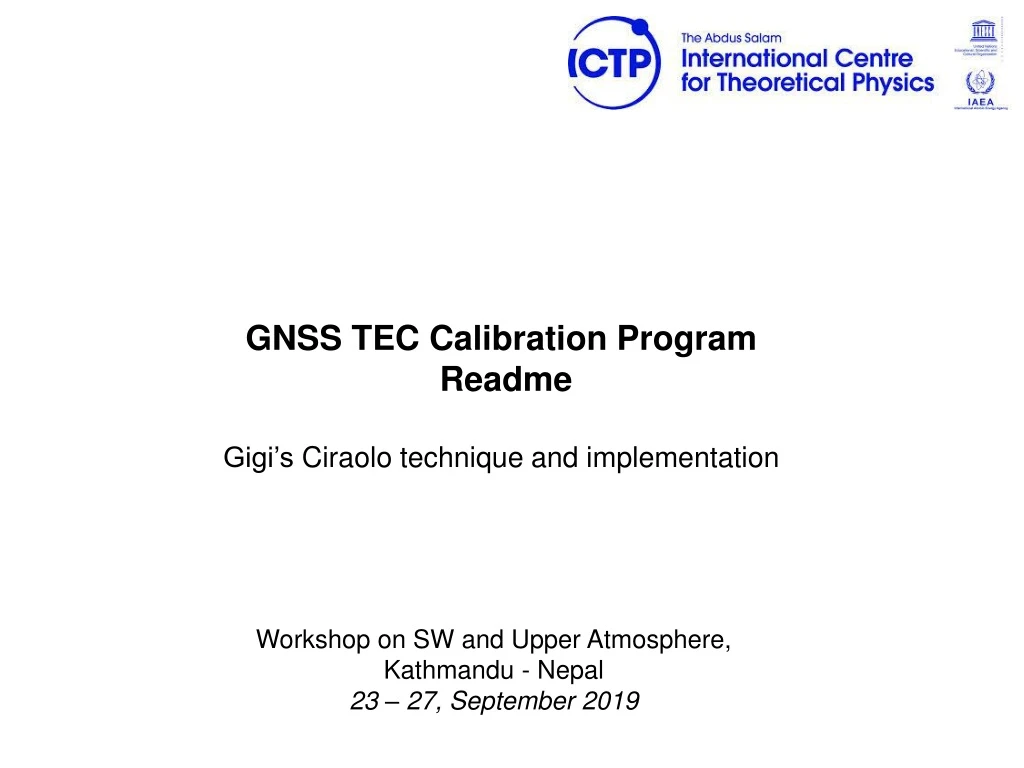 gnss tec calibration program readme gigi