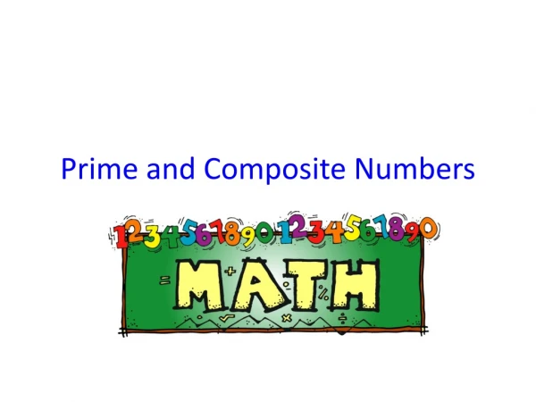 Prime and Composite Numbers