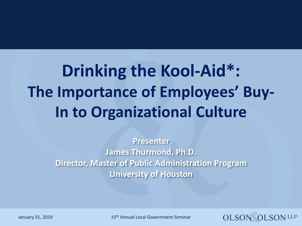 drinking the kool aid the importance of employees buy in to organizational culture