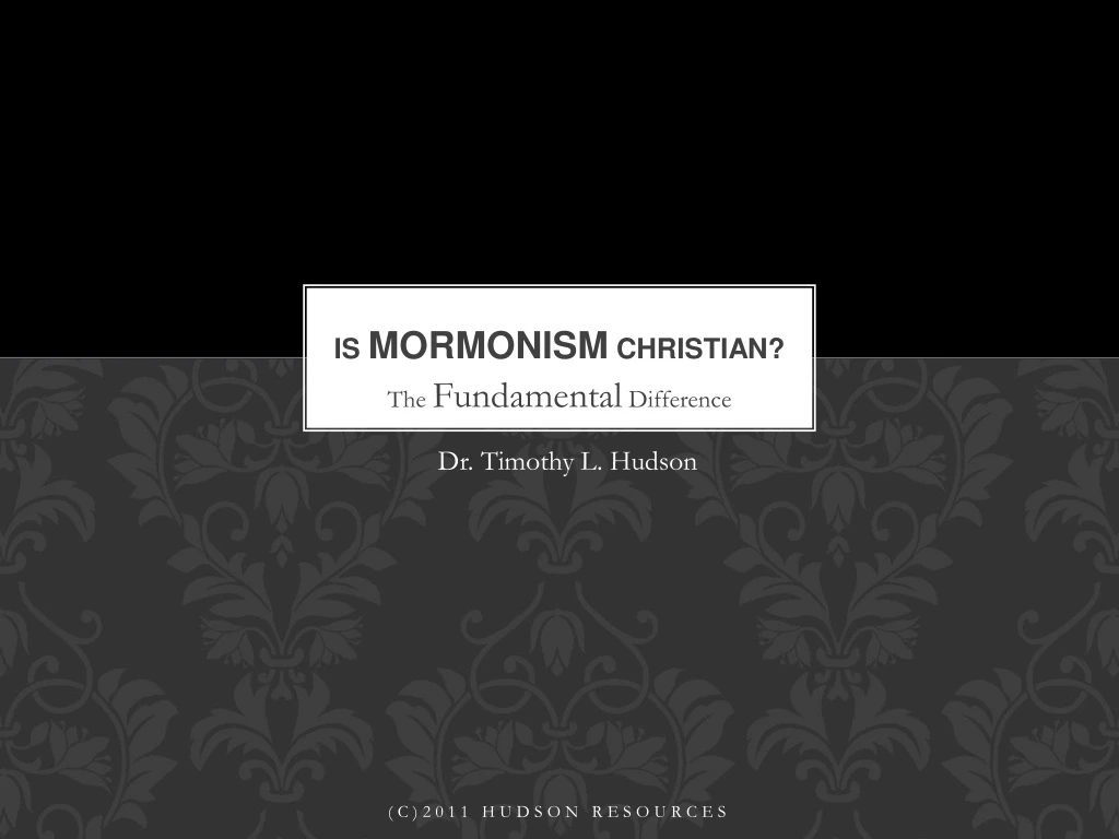 is mormonism christian