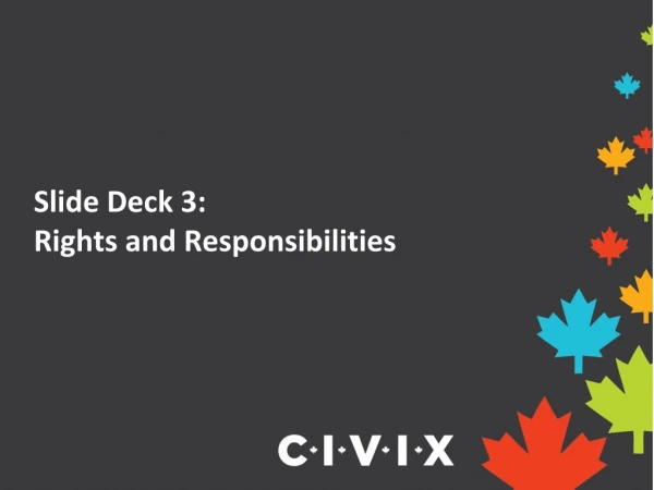 Slide Deck 3: Rights and Responsibilities