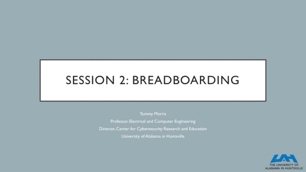Session 2: BreadBoarding