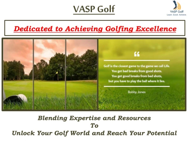 Blending Expertise and Resources To Unlock Your Golf World and Reach Your Potential