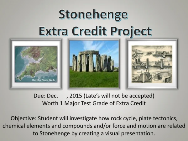Stonehenge Extra Credit Project