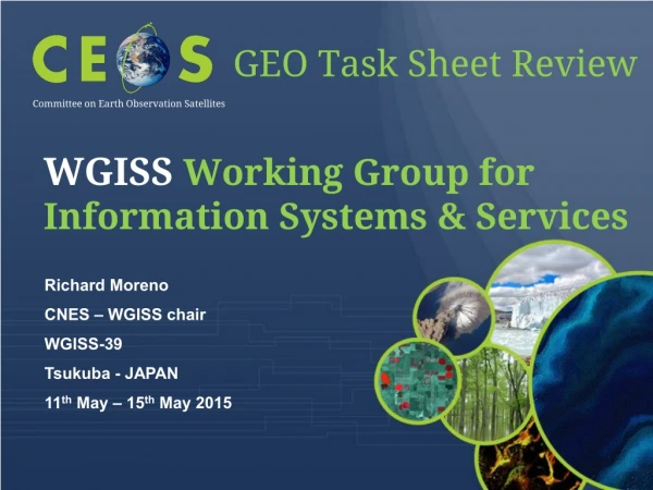 WGISS Working Group for Information Systems &amp; Services