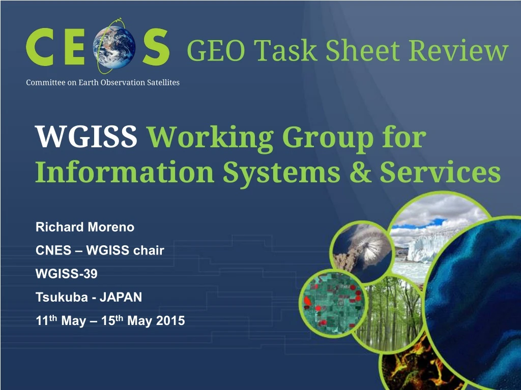 wgiss working group for information systems services