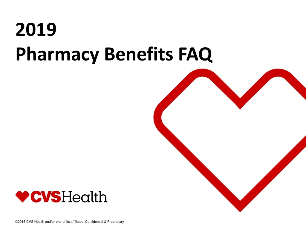 2019 pharmacy benefits faq