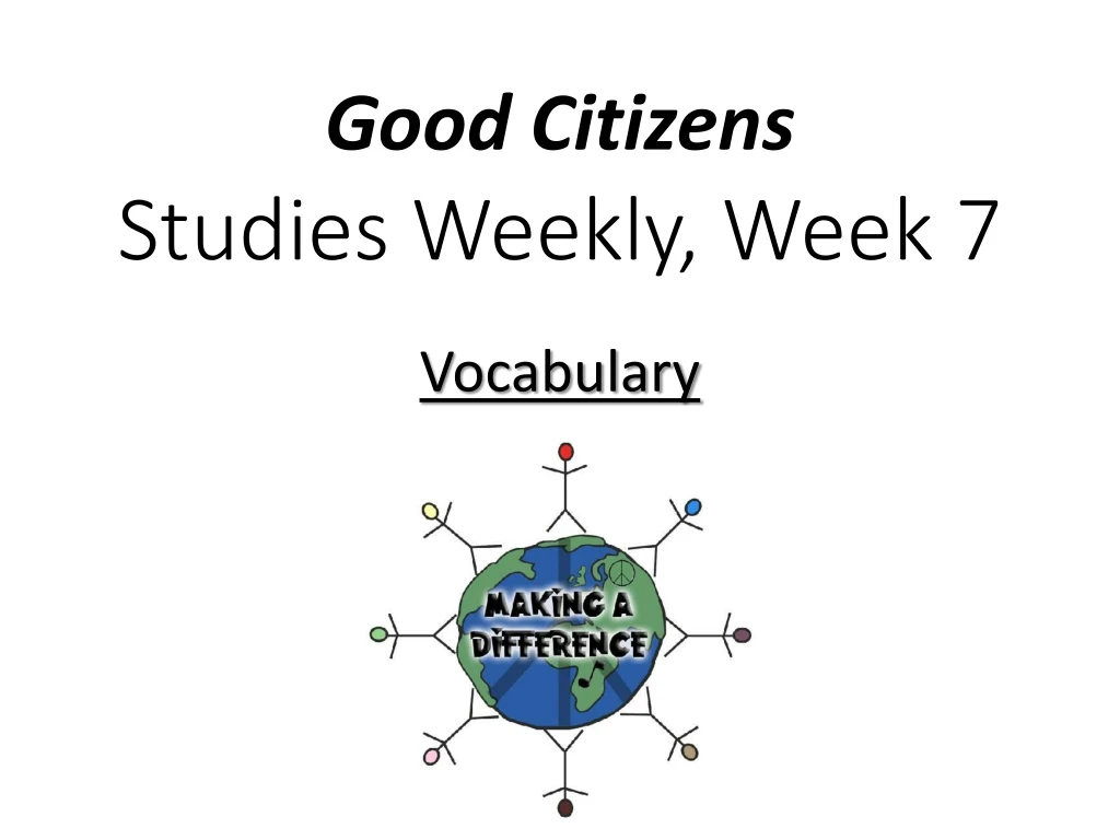 studies weekly week 7