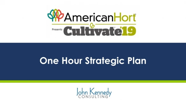 One Hour Strategic Plan