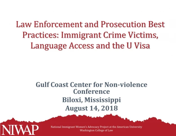 Gulf Coast Center for Non- violence Conference Biloxi , Mississippi August 14, 2018