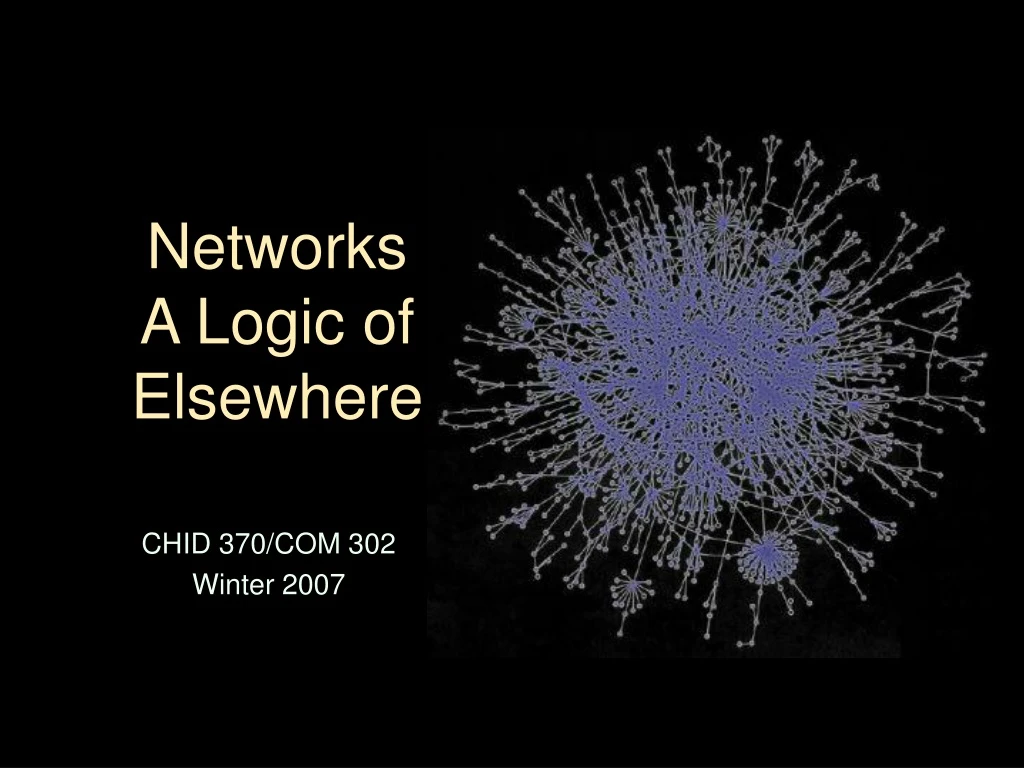 networks a logic of elsewhere