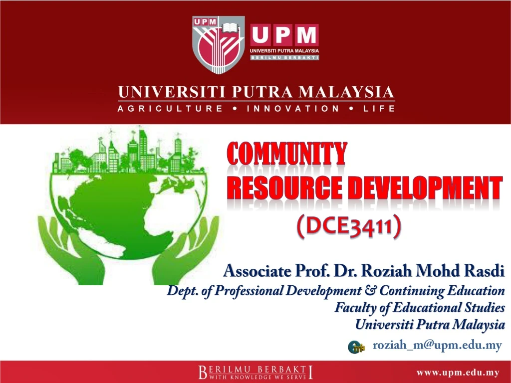 community resource development