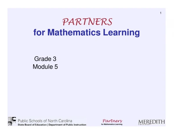 Partners for Mathematics Learning