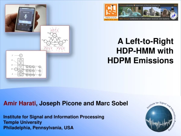 A Left-to- Right HDP - HMM with HDPM Emissions