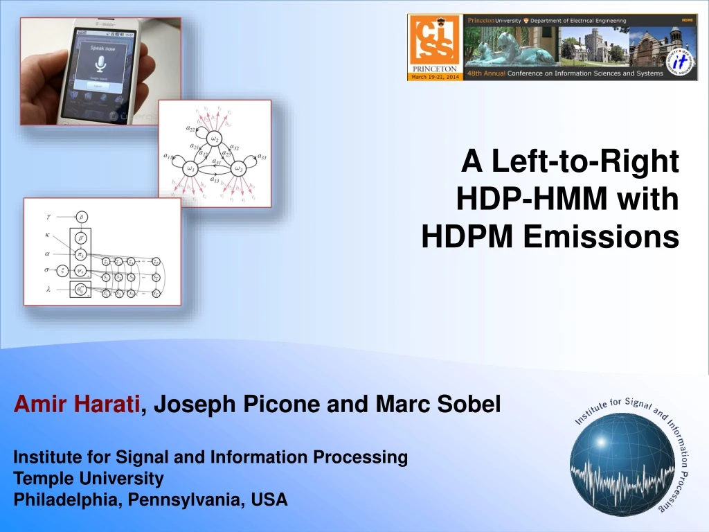 a left to right hdp hmm with hdpm emissions