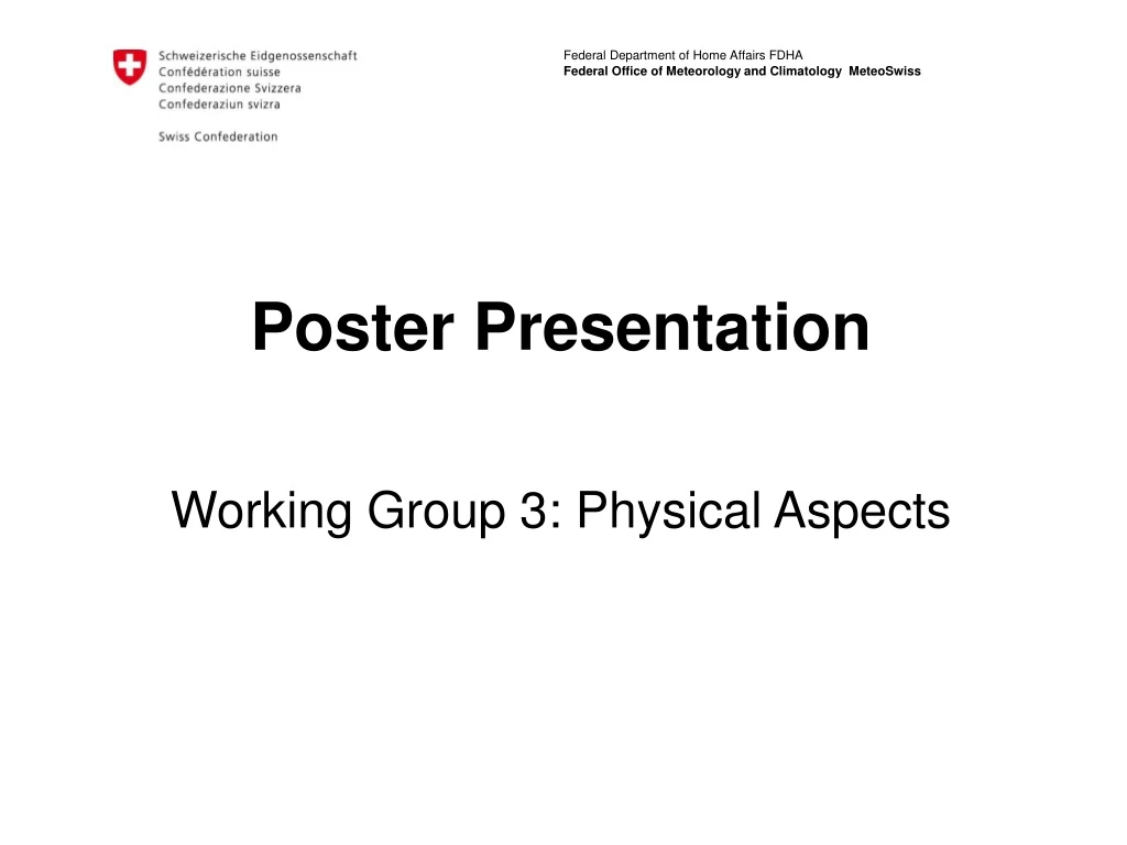 poster presentation