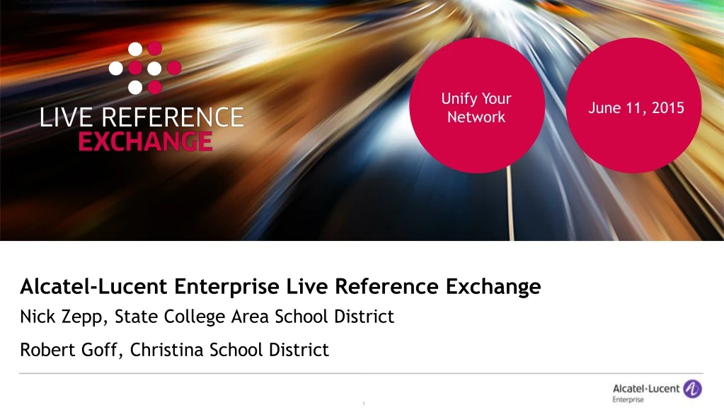 alcatel lucent enterprise live reference exchange