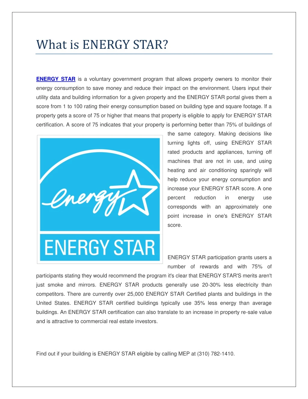 what is energy star