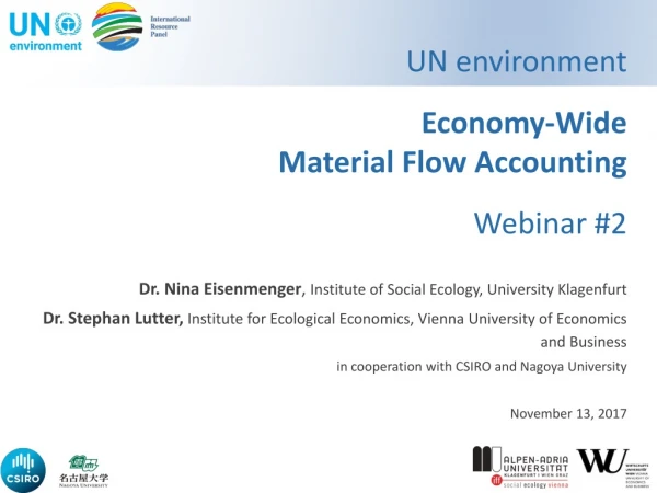 UN environment Economy-Wide Material Flow Accounting Webinar #2
