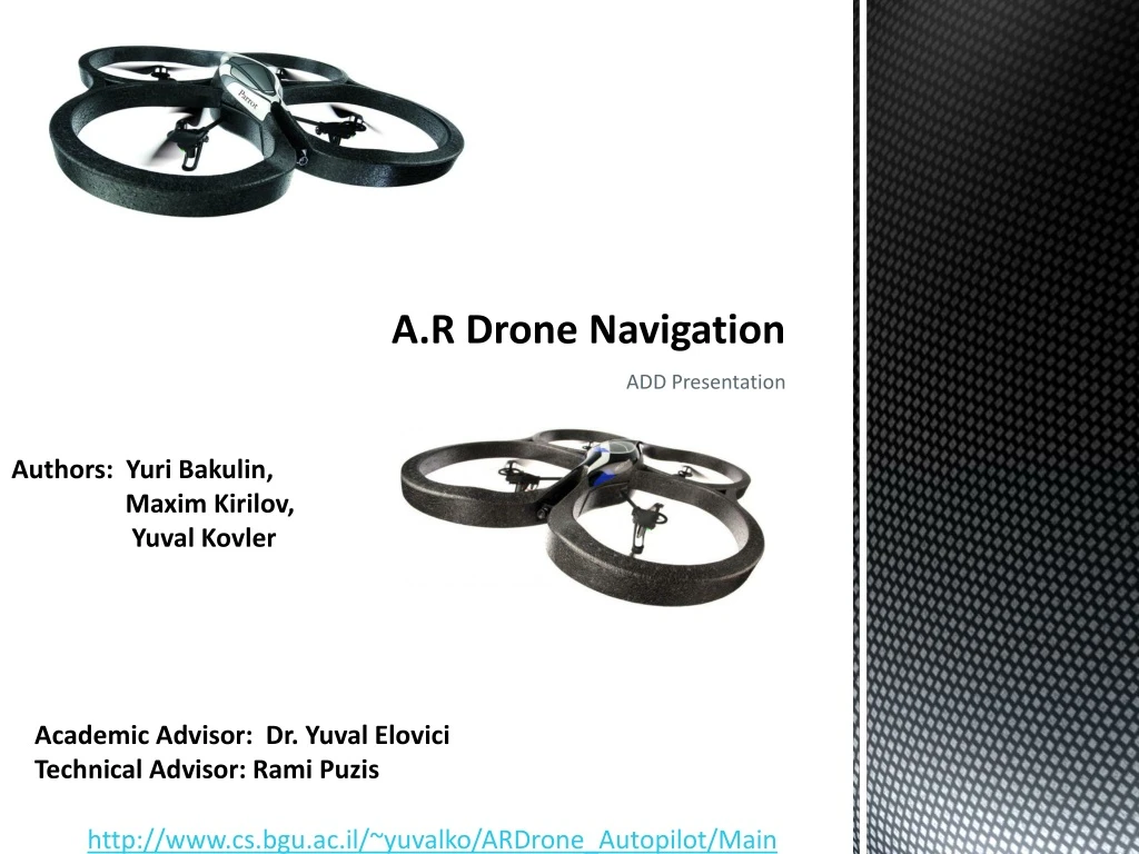 a r drone navigation