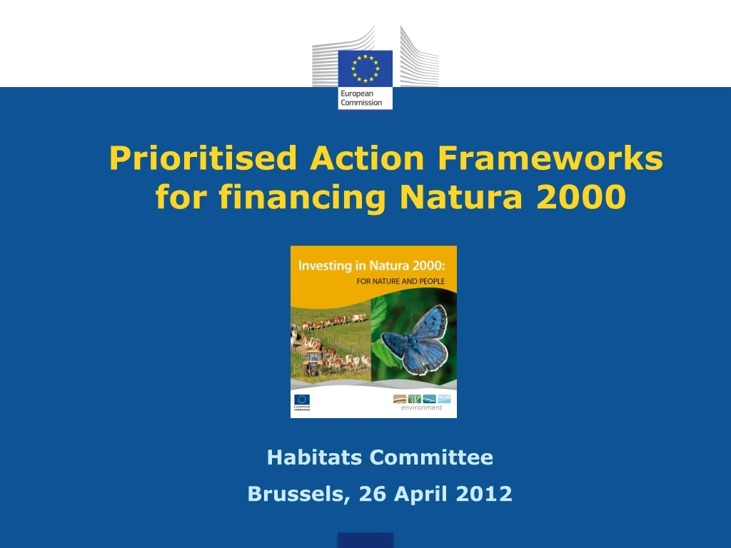 prioritised action frameworks for financing natura 2000