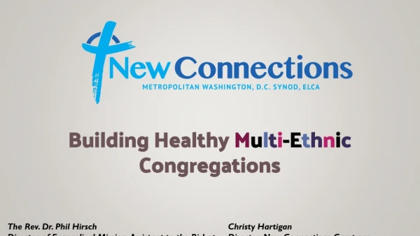 Building Healthy M u l t i -E t h n i c Congregations