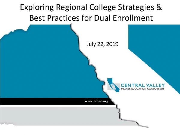 Exploring Regional College Strategies &amp; Best Practices for Dual Enrollment