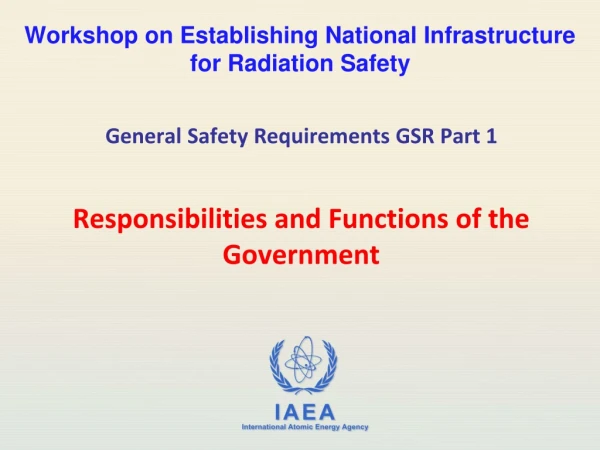 Workshop on Establishing National Infrastructure for Radiation Safety