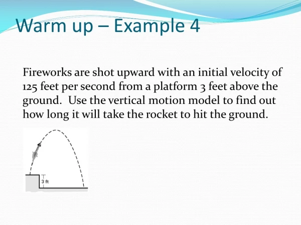Warm up – Example 4