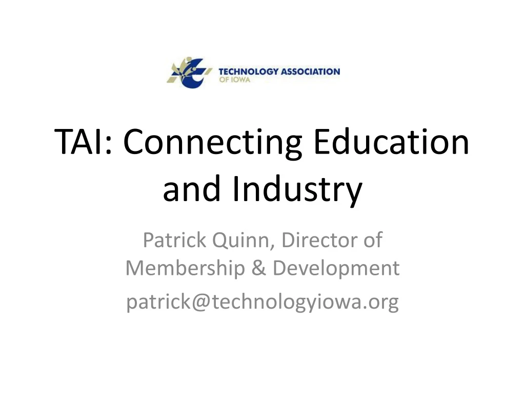 tai connecting education and industry