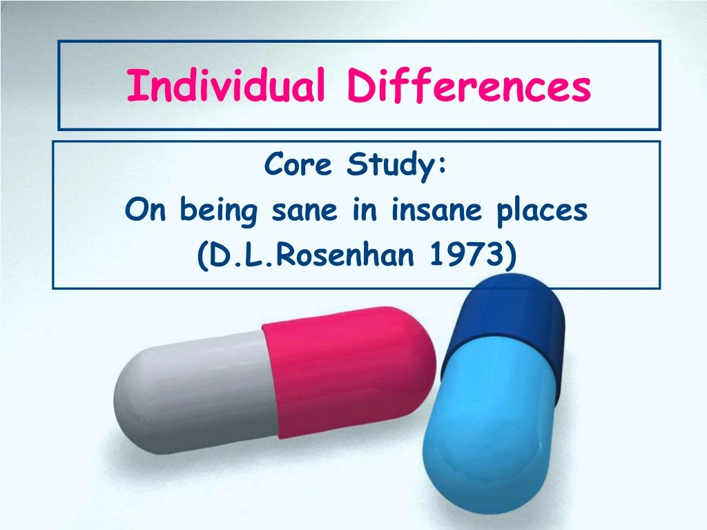 individual differences