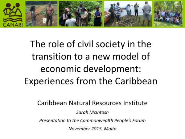 Caribbean Natural Resources Institute Sarah McIntosh