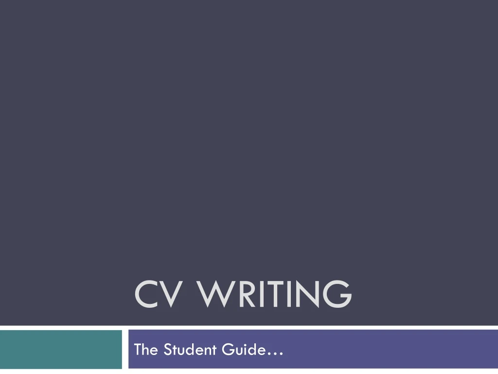 cv writing