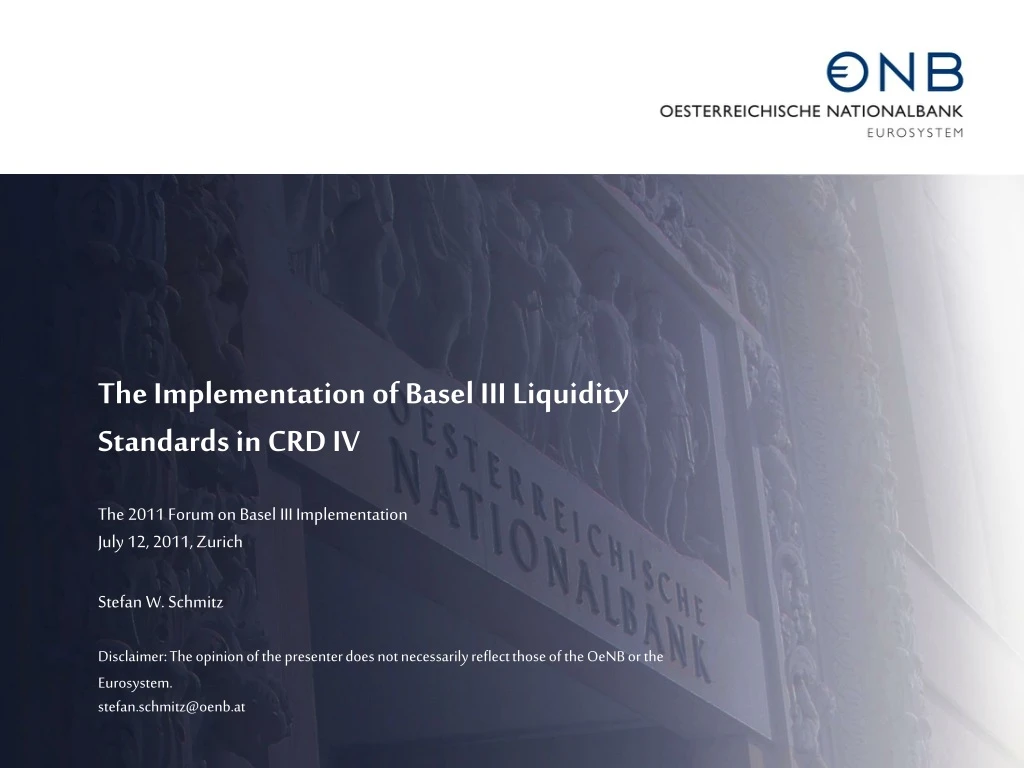 the implementation of basel iii liquidity