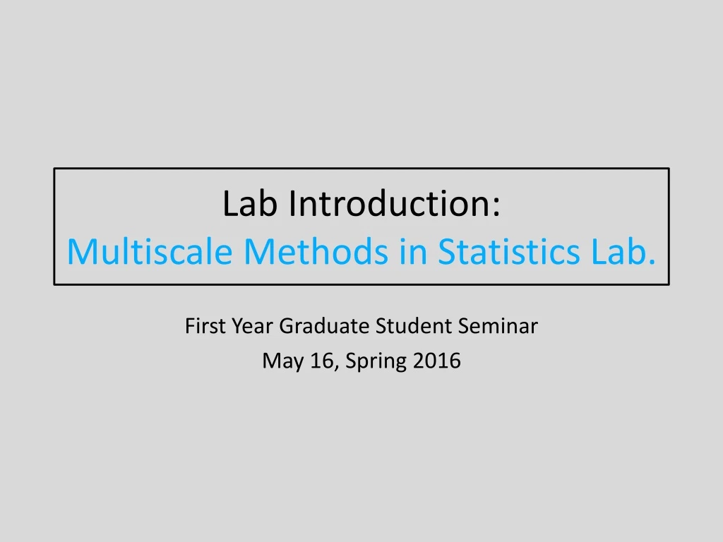 lab introduction multiscale methods in statistics lab