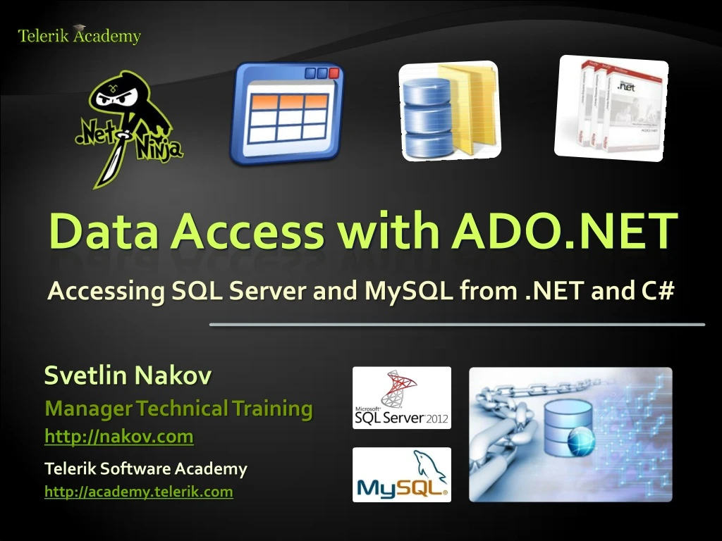 data access with ado net