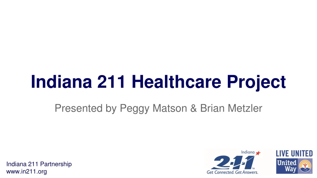 indiana 211 healthcare project