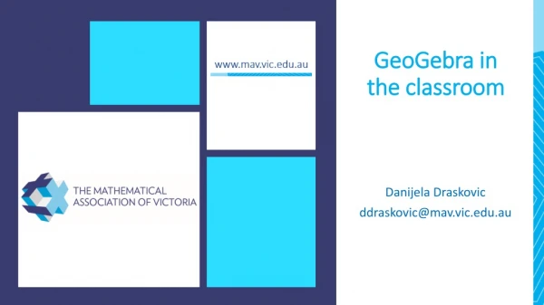 GeoGebra in the classroom