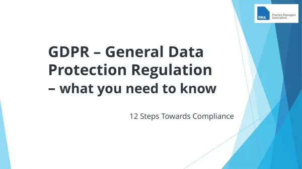 GDPR – General Data Protection Regulation – what you need to know