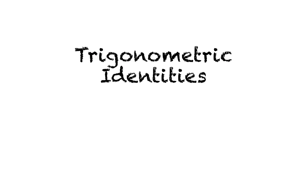 trigonometric identities