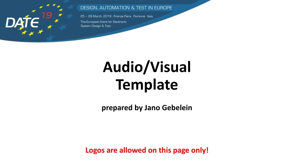 audio visual template