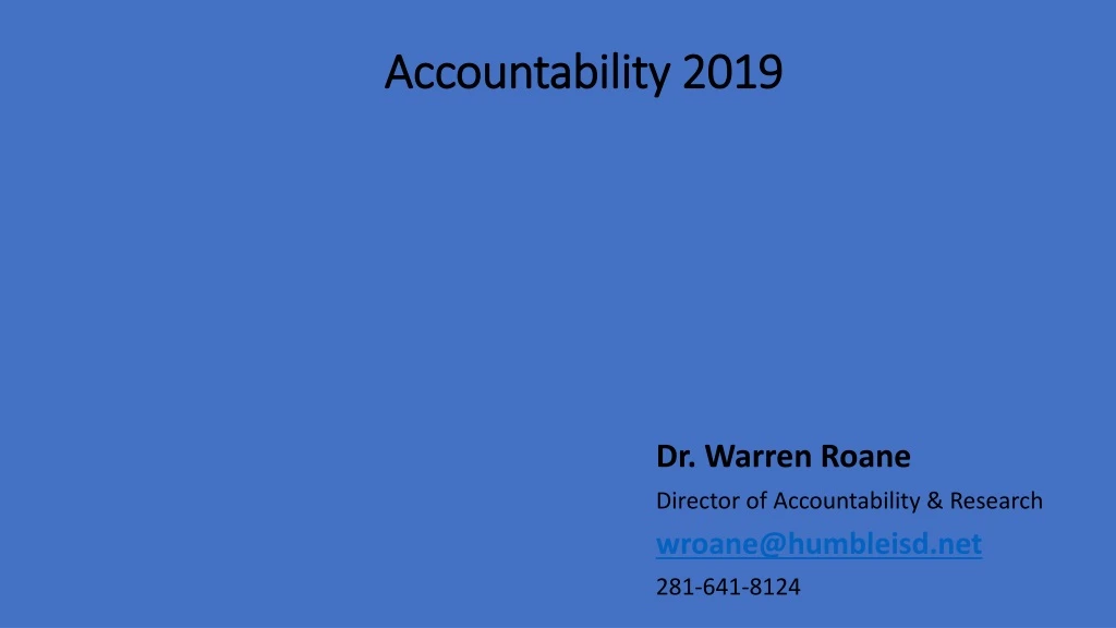 accountability 2019