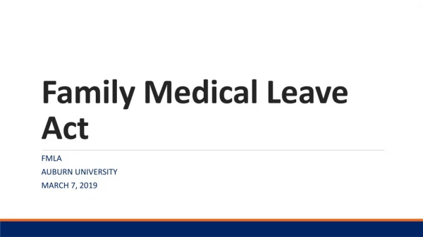 Family Medical Leave Act