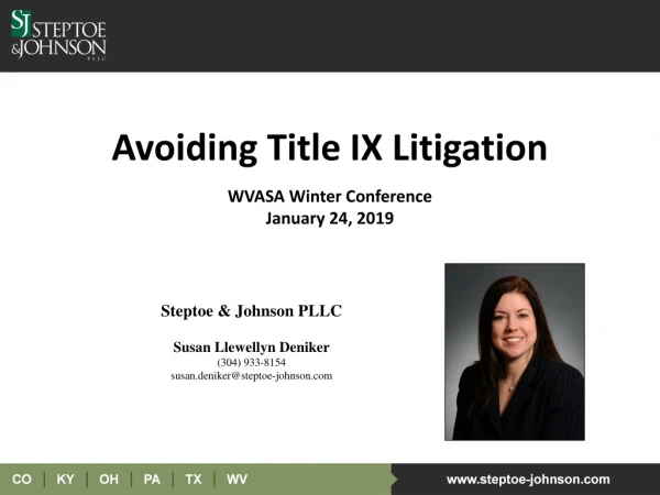 Avoiding Title IX Litigation