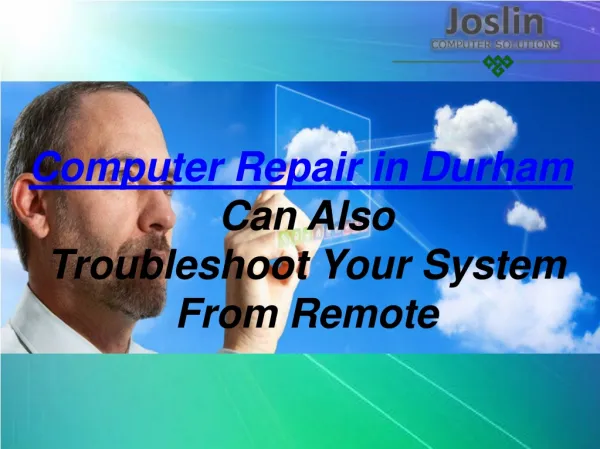 Computer Repair in Durham Can Also Troubleshoot Your System