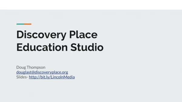 Discovery Place Education Studio