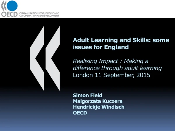 OECD country reviews of adult skills